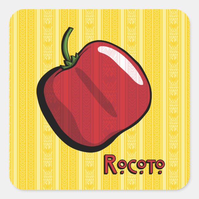 Rocoto Chili Pepper Sticker (Front)