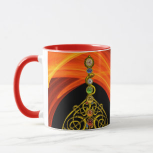 ROD ASCLEPIUS,7 CHAKRAS,YOGA HOLISTIC Orange Mug