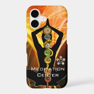 ROD ASCLEPIUS,7 CHAKRAS YOGA LOTUS POSE Yellow iPhone 17 Case
