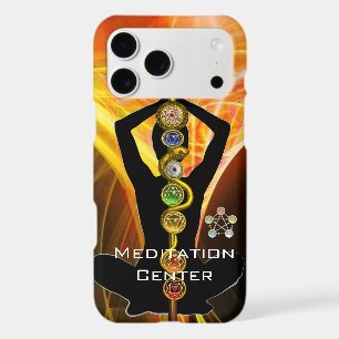 ROD ASCLEPIUS,7 CHAKRAS YOGA LOTUS POSE Yellow iPhone 17 Pro Max Case
