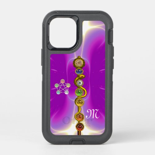 ROD ASCLEPIUS 7 CHAKRASYOGASPIRITUAL ENERGY Pink OtterBox Defender iPhone 12 Mini Case