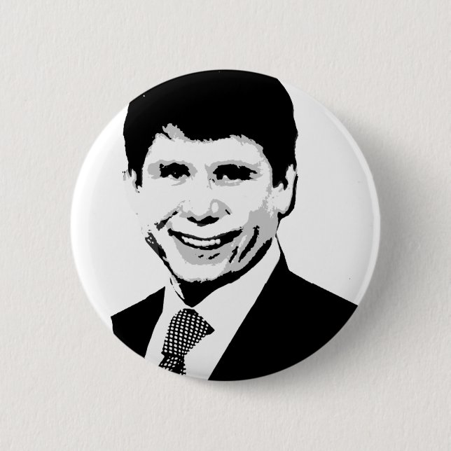 Rod Blagojevich Gear Pinback Button (Front)