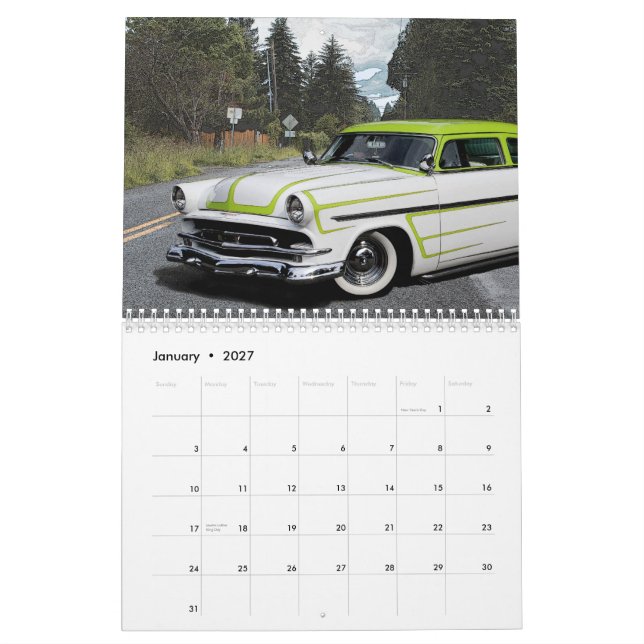 Rod& Custom 2015 Calendar (Jan 2027)