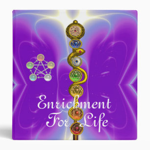 ROD OF ASCLEPIUS 7 CHAKRAS,YOGA ,SPIRITUAL ENERGY BINDER