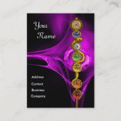 ROD OF ASCLEPIUS,7 CHAKRAS ,YOGA,SPIRITUAL ENERGY BUSINESS CARD (Front)