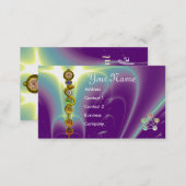 ROD OF ASCLEPIUS,7 CHAKRAS,YOGA ,SPIRITUAL ENERGY BUSINESS CARD (Front/Back)