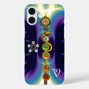 ROD OF ASCLEPIUS 7 CHAKRAS,YOGA ,SPIRITUAL ENERGY iPhone 16 PLUS CASE