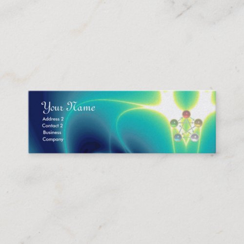 ROD OF ASCLEPIUS7 CHAKRASYOGA SPIRITUAL ENERGY MINI BUSINESS CARD