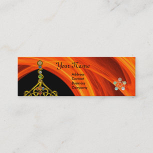ROD OF ASCLEPIUS,7 CHAKRAS ,YOGA,SPIRITUAL ENERGY MINI BUSINESS CARD