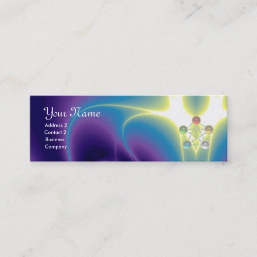 Customizable ROD OF ASCLEPIUS WITH 7 CHAKRAS ,SPIRITUAL ENERGY BUSINESS CARD