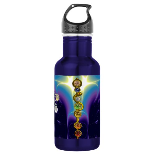 ROD OF ASCLEPIUS 7 CHAKRASYOGA SPIRITUAL ENERGY WATER BOTTLE