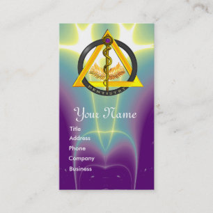 ROD OF ASCLEPIUS DENTIST DENTISTRY APPOINTMENT CARD