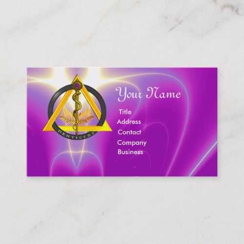 ROD OF ASCLEPIUS DENTIST DENTISTRY BUSINESS CARD