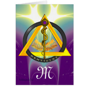 ROD OF ASCLEPIUS DENTIST DENTISTRY CARDS