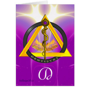 ROD OF ASCLEPIUS DENTIST DENTISTRY CARDS