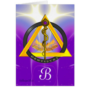 ROD OF ASCLEPIUS DENTIST DENTISTRY CARDS