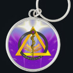 ROD OF ASCLEPIUS DENTIST DENTISTRY KEYCHAIN<br><div class="desc">Elegant , artistic, colorful design.Symbol of ancient Greek astrology, medicine and healing : Asklepian, an entwined golden snake, shiny amethyst gem stone, In the background of the design are branches of 32 leaves and 20 berries, representing the number of permanent and primary teeth. The symbol is surrounded by an intersecting...</div>