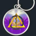 ROD OF ASCLEPIUS DENTIST DENTISTRY KEYCHAIN<br><div class="desc">Elegant , artistic, colorful design.Symbol of ancient Greek astrology, medicine and healing : Asklepian, an entwined golden snake, shiny amethyst gem stone, In the background of the design are branches of 32 leaves and 20 berries, representing the number of permanent and primary teeth. The symbol is surrounded by an intersecting...</div>