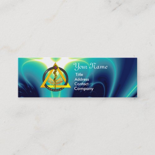 ROD OF ASCLEPIUS DENTIST DENTISTRY MINI BUSINESS CARD