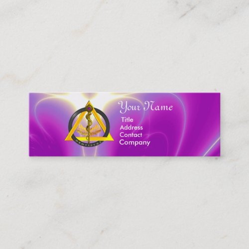 ROD OF ASCLEPIUS DENTIST DENTISTRY MINI BUSINESS CARD