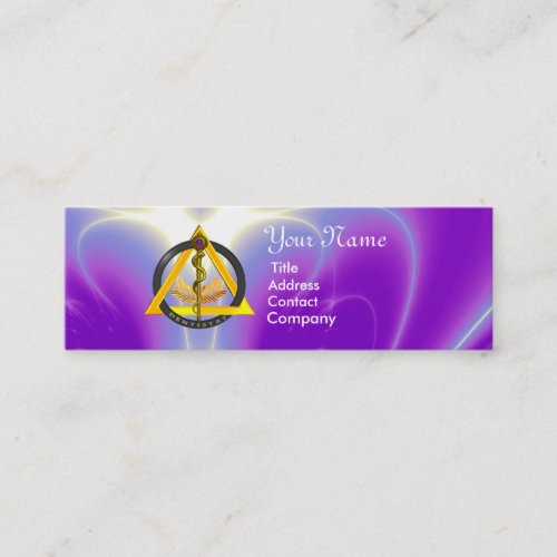 ROD OF ASCLEPIUS DENTIST DENTISTRY MINI BUSINESS CARD