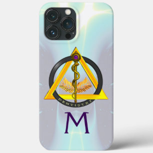 ROD OF ASCLEPIUS DENTIST DENTISTRY MONOGRAM Case-M iPhone 13 Pro Max Case