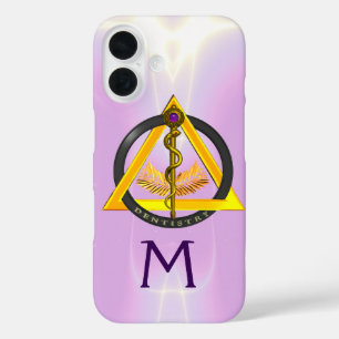 ROD OF ASCLEPIUS DENTIST DENTISTRY MONOGRAM iPhone 16 CASE