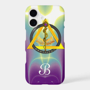 ROD OF ASCLEPIUS DENTIST DENTISTRY MONOGRAM iPhone 17 CASE