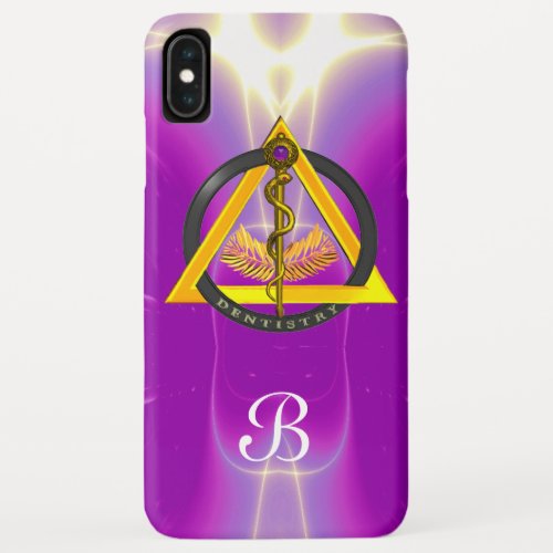 ROD OF ASCLEPIUS DENTIST DENTISTRY MONOGRAM iPhone XS MAX CASE