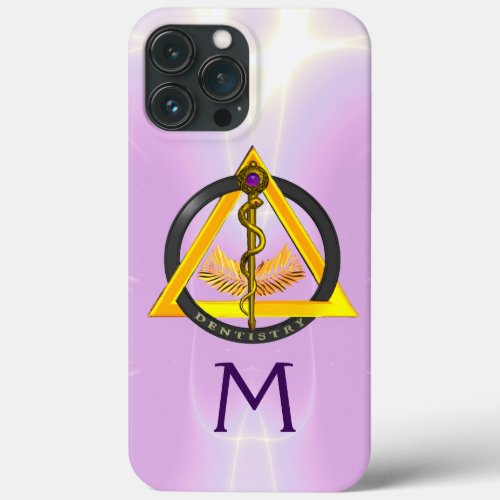 ROD OF ASCLEPIUS DENTIST DENTISTRY MONOGRAM iPhone 13 PRO MAX CASE