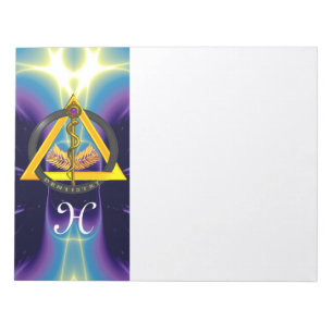 ROD OF ASCLEPIUS DENTIST DENTISTRY MONOGRAM NOTEPAD