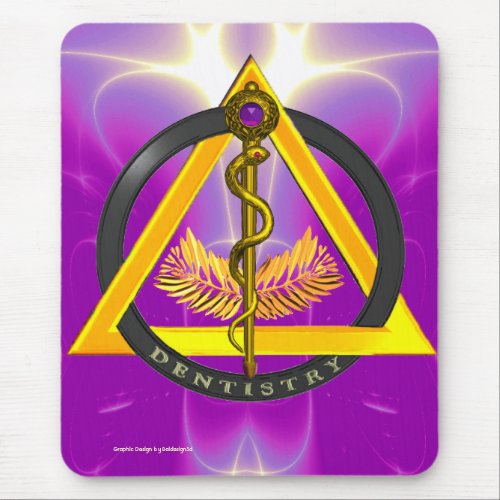 ROD OF ASCLEPIUS DENTIST DENTISTRY MOUSE PAD