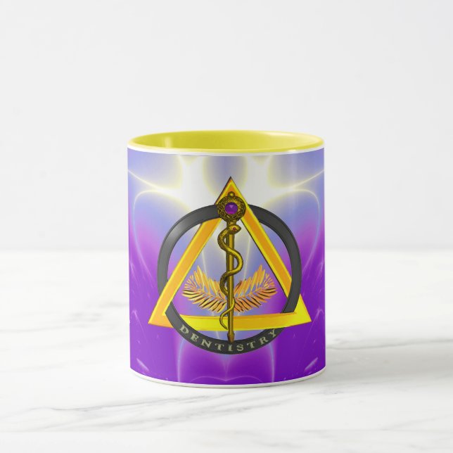 ROD OF ASCLEPIUS DENTIST DENTISTRY MUG (Center)