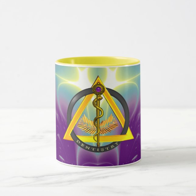 ROD OF ASCLEPIUS DENTIST DENTISTRY MUG (Center)