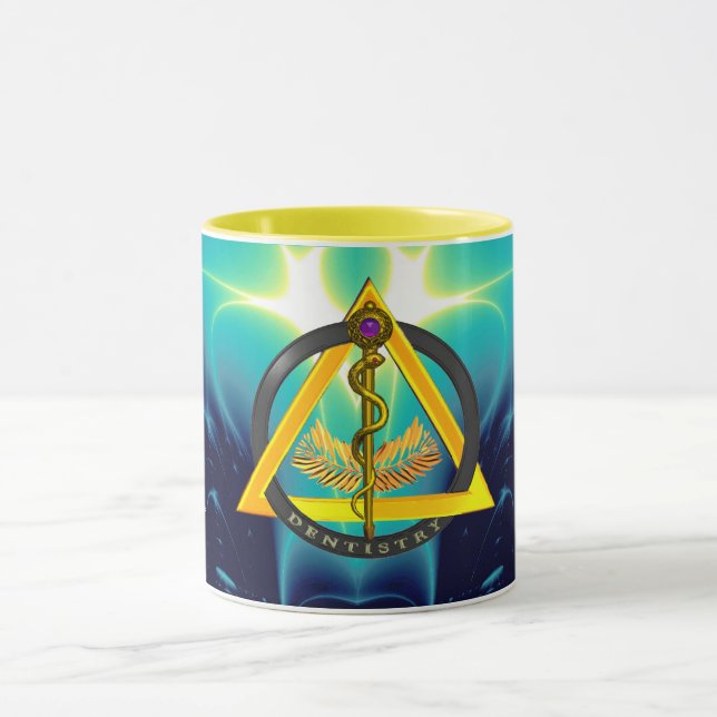 ROD OF ASCLEPIUS DENTIST DENTISTRY MUG (Center)