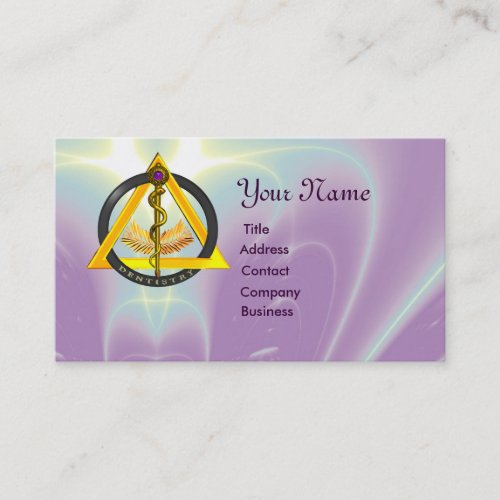 ROD OF ASCLEPIUS DENTIST DENTISTRY Pearl Business Card