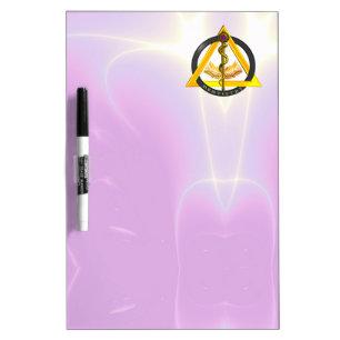 ROD OF ASCLEPIUS DENTIST DENTISTRY SYMBOL ,lilac Dry-Erase Board