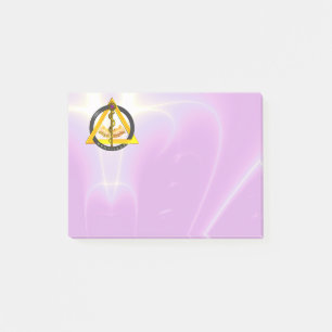 ROD OF ASCLEPIUS DENTIST DENTISTRY SYMBOL ,lilac Post-it Notes