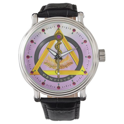 ROD OF ASCLEPIUS DENTIST DENTISTRY SYMBOLlilac Watch