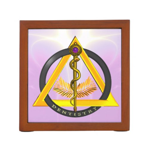 ROD OF ASCLEPIUS DENTIST DENTISTRY SYMBOL PENCIL HOLDER