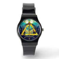 ROD OF ASCLEPIUS DENTIST DENTISTRY SYMBOL, Teal Watch