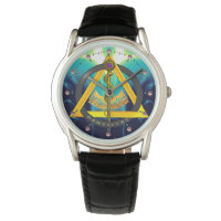 ROD OF ASCLEPIUS DENTIST DENTISTRY SYMBOL, Teal Watch