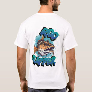 Rod Ripper Giant Muskie Customize NAME Fishing T-Shirt