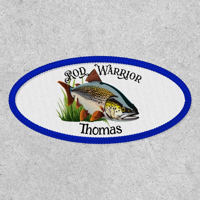 Rod Warrior Trout In Natural Habitat Patch (Front)