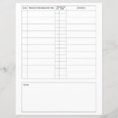 Rodan and Fields Preferred Customer Sheet (Back)