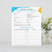 Rodan and Fields Preferred Customer Sheet (Standing Front)