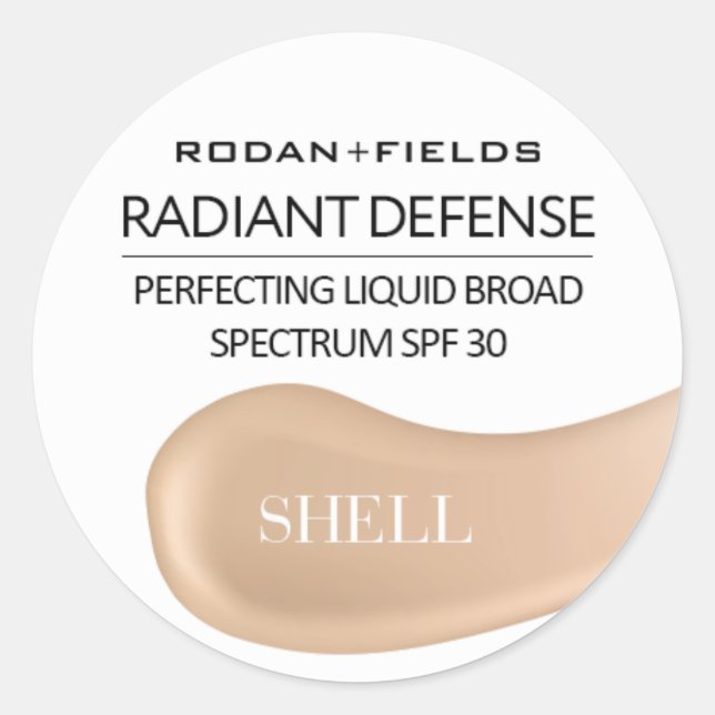 Rodan and Fields Radiant Defense Stickers | Shell (Front)