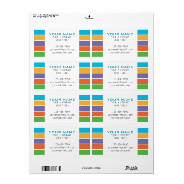RODAN + FIELDS Inspired Stripes Label (Full Sheet)