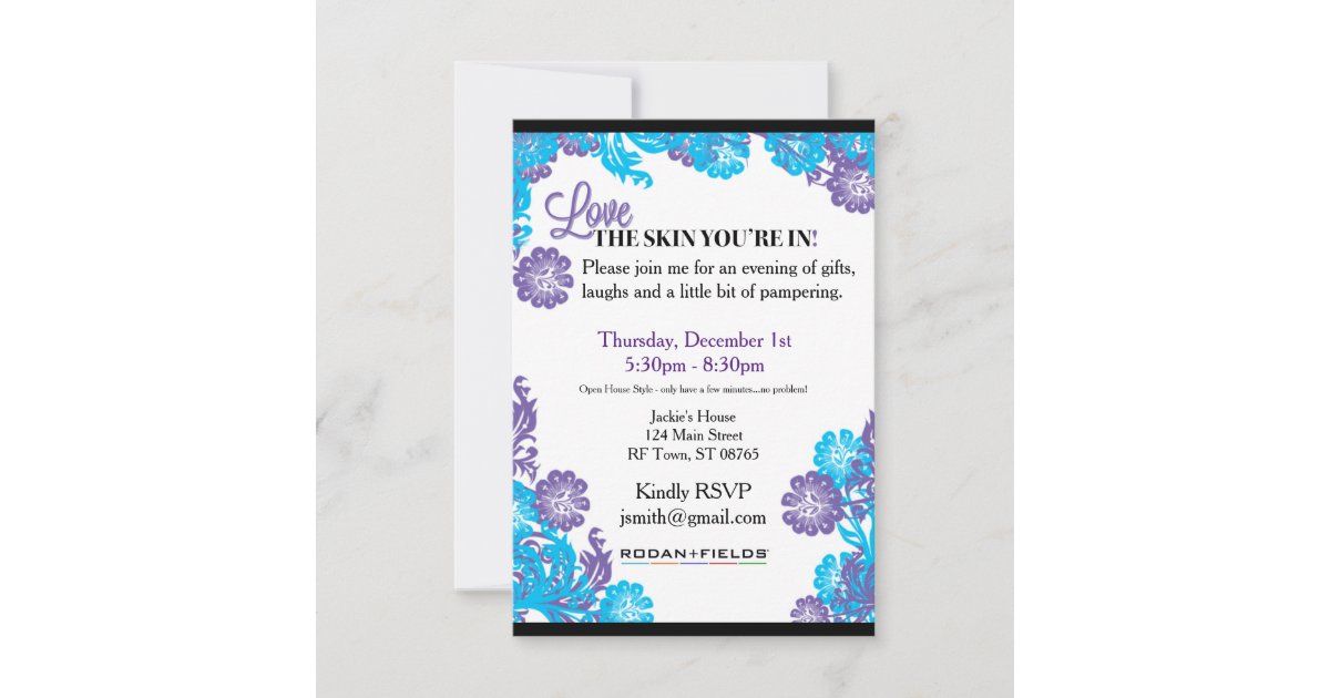 Rodan + Fields Invitation Template Zazzle