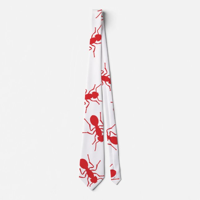 Rode mieren, mierennest. Halloween feest Neck Tie (Front)